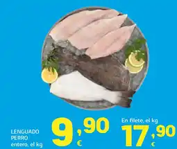 HiperDino Lenguado perro entero oferta