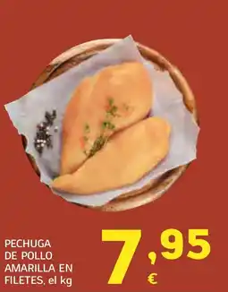 HiperDino Pechuga de pollo amarilla en filetes oferta