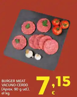 HiperDino Burger meat vacuno-cerdo oferta