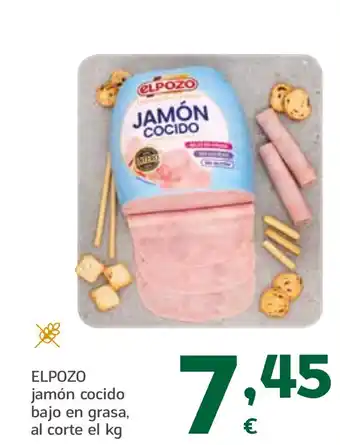 HiperDino ELPOZO jamón cocido bajo en grasa oferta