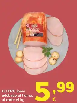 HiperDino ELPOZO lomo adobado al horno oferta