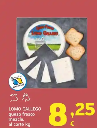 HiperDino LOMO GALLEGO queso fresco mezcla oferta