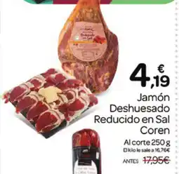 Supermercados El Jamón COREN Jamón Deshuesado Reducido en Sal oferta