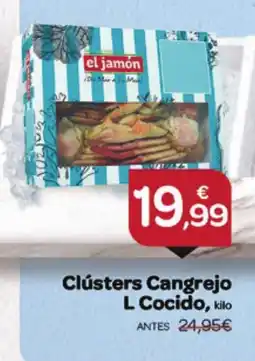 Supermercados El Jamón Clústers Cangrejo L Cocido oferta