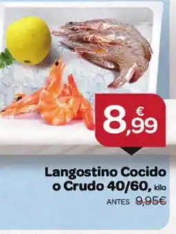 Supermercados El Jamón Langostino Cocido o Crudo 40/60 oferta
