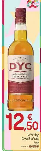 Supermercados El Jamón DYC Whisky 5 años oferta