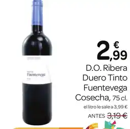 Supermercados El Jamón D.O. Ribera Duero Tinto Fuentevega Cosecha oferta