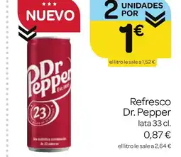 Supermercados El Jamón DR PEPPER Refresco Dr. Pepper lata 33 cl oferta
