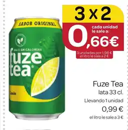 Supermercados El Jamón FUZE TEA oferta