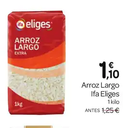 Supermercados El Jamón IFA ELIGES Arroz Largo oferta