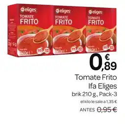 Supermercados El Jamón IFA ELIGES Tomate Frito oferta