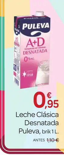 Supermercados El Jamón PULEVA Leche Clásica Desnatada oferta