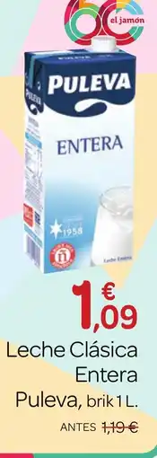 Supermercados El Jamón PULEVA Leche Clásica Entera oferta