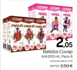 Supermercados El Jamón COVAP Batidos oferta