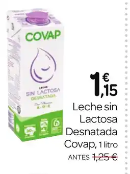 Supermercados El Jamón COVAP Leche sin Lactosa Desnatada oferta
