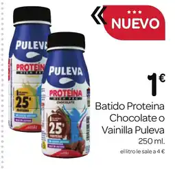 Supermercados El Jamón PULEVA Batido Proteina Chocolate o Vainilla oferta