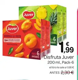 Supermercados El Jamón JUVER Disfruta oferta