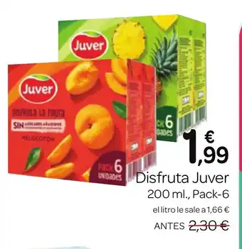 Supermercados El Jamón JUVER Disfruta oferta