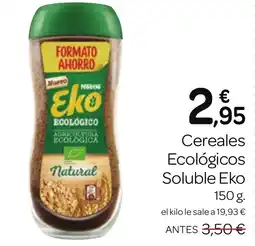 Supermercados El Jamón EKO Cereales Ecológicos Soluble oferta