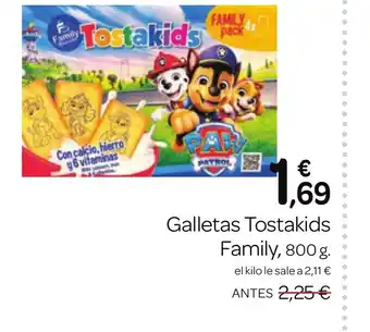 FAMILY Galletas Tostakids