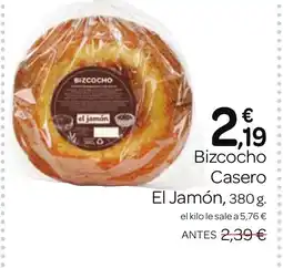 Supermercados El Jamón EL JAMÓN Bizcocho Casero oferta