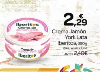 Supermercados El Jamón IBERITOS Crema de Jamón York oferta