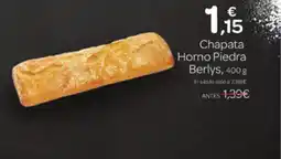 Supermercados El Jamón Chapata Horno Piedra Berlys oferta