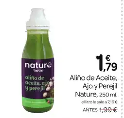 Supermercados El Jamón NATURE Aliño de Aceite, Ajo y Perejil oferta