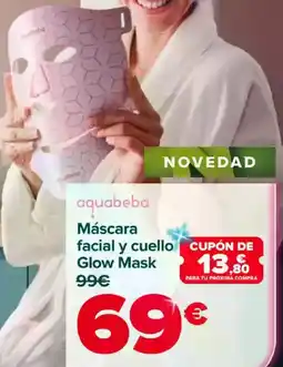 Carrefour Máscara facial y cuello Glow Mask oferta