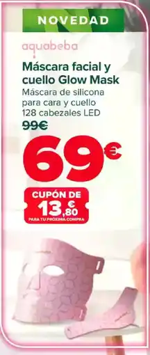Carrefour Máscara facial y cuello Glow Mask oferta