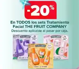 Carrefour THE FRUIT COMPANY En todos los sets tratamiento facial oferta