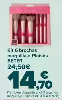 Carrefour BETTER Kit 6 brochas maquillaje PlaisirsY oferta
