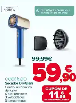 Carrefour CECOTEC Secador DryGlam oferta