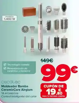 Carrefour CECOTEC Moldeador Bamba CeramicCare Airglam oferta