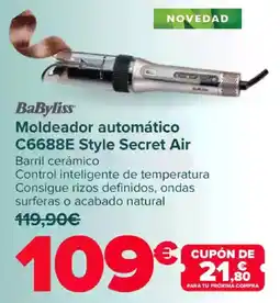 Carrefour BABYLISS Moldeador automático C6688E Style Secret Air oferta