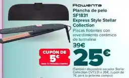 Carrefour ROWENTA Plancha de pelo SF1831 Express Style Stellar Collection oferta