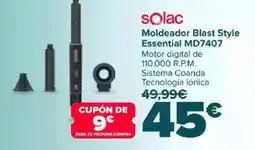 Carrefour SOLAC Moldeador Blast Style Essential MD7407 oferta