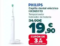 Carrefour PHILIPS Cepillo dental eléctrico HX3651/13 oferta