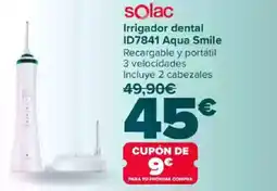 Carrefour SOLAC Irrigador dental ID7841 Aqua Smile oferta