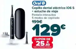 Carrefour ORAL-B Cepillo dental eléctrico i06 S + estuche de viaje oferta