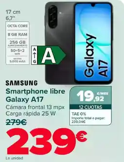 Carrefour SAMSUNG Smartphone libre Galaxy A17 oferta