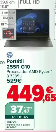 Carrefour HP Portátil 255R G10 oferta