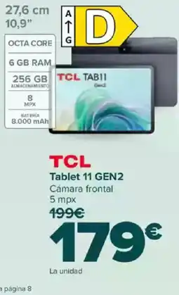 Carrefour TCL Tablet 11 GEN2 Cámara frontal 5 mpx oferta