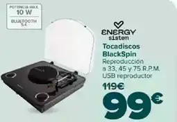 Carrefour ENERGY sistem Tocadiscos BlackSpin oferta