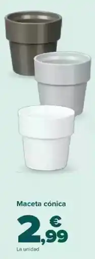 Carrefour Maceta cónica oferta