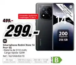 MediaMarkt Xiaomi - smartphone redmi note 14 pro+ 5g oferta