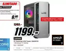 MediaMarkt Lenovo - pc gaming loq tower 26adr10 oferta
