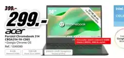 MediaMarkt Acer - portátil chromebook 314 cbqa31414h-ico65 oferta