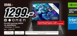 MediaMarkt Hp - portátil gaming omen 16 am908n5 oferta