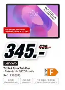 MediaMarkt Lenovo - tablet idea tab pro oferta